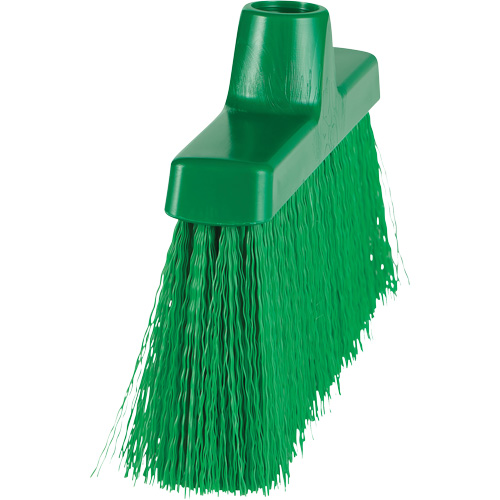 ColorCore Angle Head Broom, Medium Bristles, 10", Polypropylene, Green Brunswick Fyr & Safety
