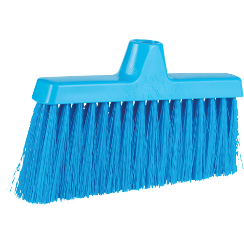 ColorCore Angle Head Broom, Medium Bristles, 10", Polypropylene, Blue Brunswick Fyr & Safety