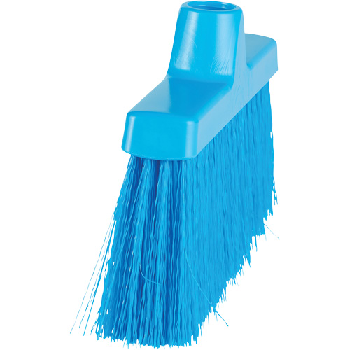 ColorCore Angle Head Broom, Medium Bristles, 10", Polypropylene, Blue Brunswick Fyr & Safety