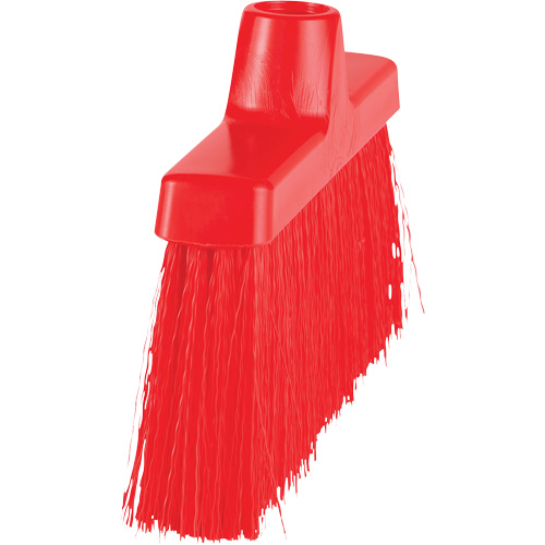 ColorCore Angle Head Broom, Medium Bristles, 10", Polypropylene, Red Brunswick Fyr & Safety