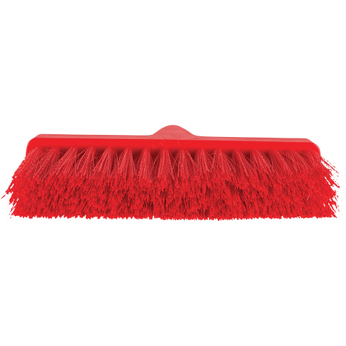 ColorCore Angle Head Broom, Medium Bristles, 10", Polypropylene, Red Brunswick Fyr & Safety