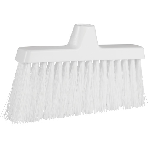 ColorCore Angle Head Broom, Medium Bristles, 10", Polypropylene, White Brunswick Fyr & Safety