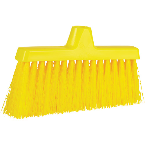 ColorCore Angle Head Broom, Medium Bristles, 10", Polypropylene, Yellow Brunswick Fyr & Safety