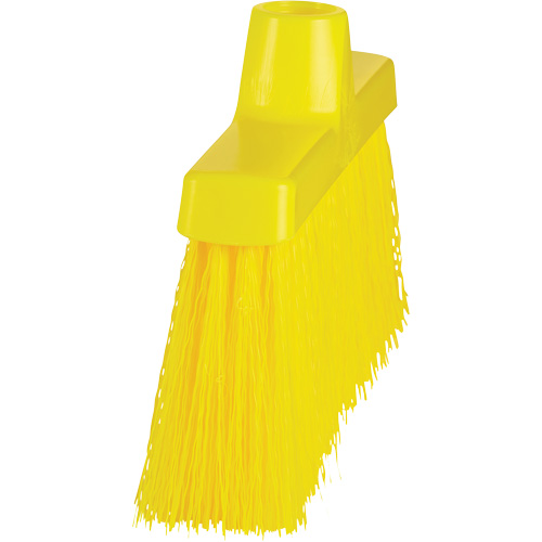ColorCore Angle Head Broom, Medium Bristles, 10", Polypropylene, Yellow Brunswick Fyr & Safety