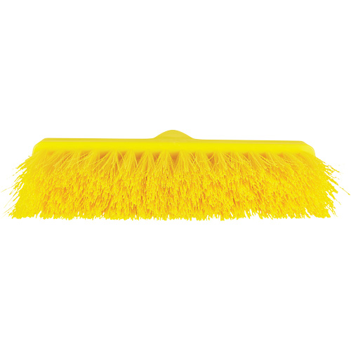 ColorCore Angle Head Broom, Medium Bristles, 10", Polypropylene, Yellow Brunswick Fyr & Safety
