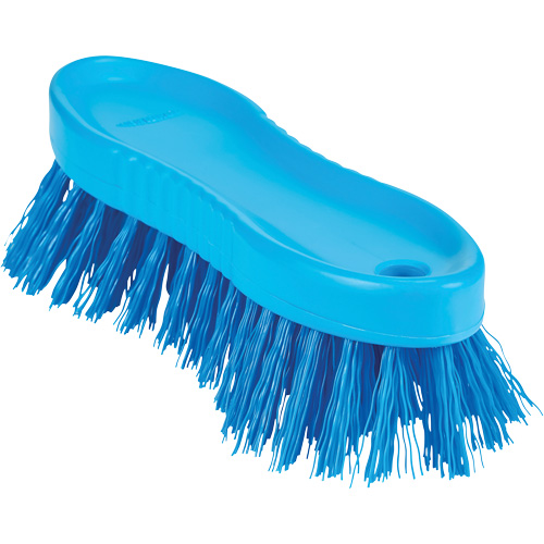 ColorCore Hand Brush, Stiff Bristles, 6" Long, Blue Brunswick Fyr & Safety