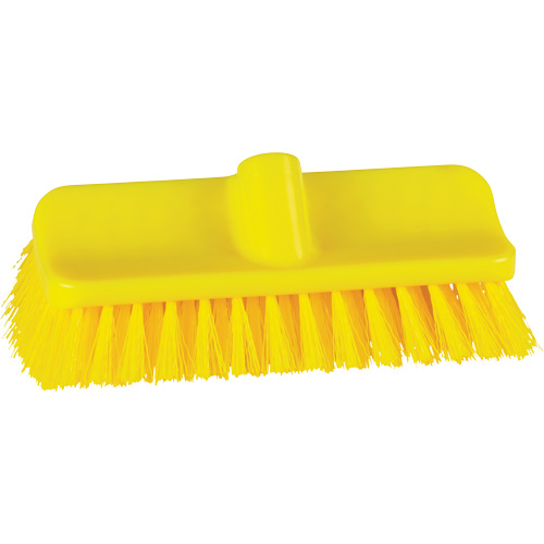 ColorCore High-Low Brush, Stiff Bristles, 10" Long, Yellow Brunswick Fyr & Safety
