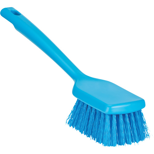ColorCore Short Handle Brush, Stiff Bristles, 12" Long, Blue Brunswick Fyr & Safety