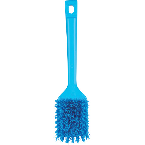ColorCore Short Handle Brush, Stiff Bristles, 12" Long, Blue Brunswick Fyr & Safety