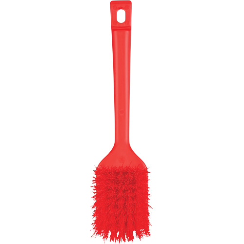 Brosse &agrave; manche court ColorCore, Soies Ferme, Longueur de 12", Rouge Brunswick Fyr & Safety