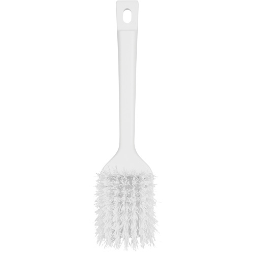 ColorCore Short Handle Brush, Stiff Bristles, 12" Long, White Brunswick Fyr & Safety