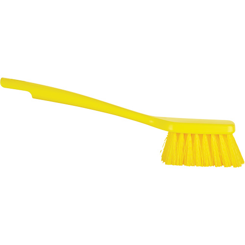 ColorCore Short Handle Brush, Stiff Bristles, 12" Long, Yellow Brunswick Fyr & Safety