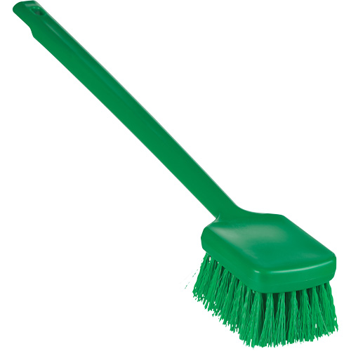 ColorCore Long Handle Brush, Stiff Bristles, 20" Long, Green Brunswick Fyr & Safety
