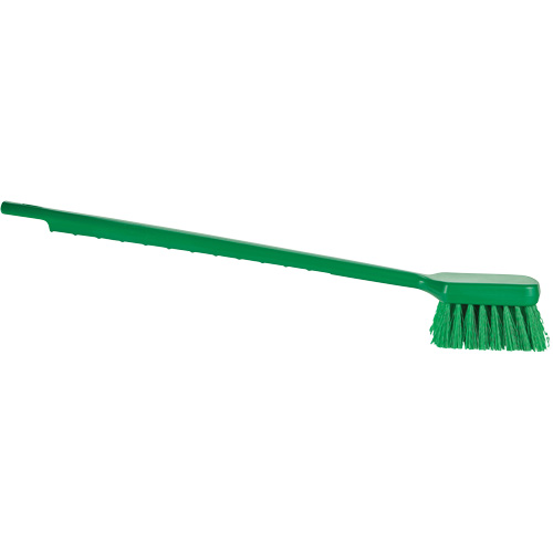 ColorCore Long Handle Brush, Stiff Bristles, 20" Long, Green Brunswick Fyr & Safety