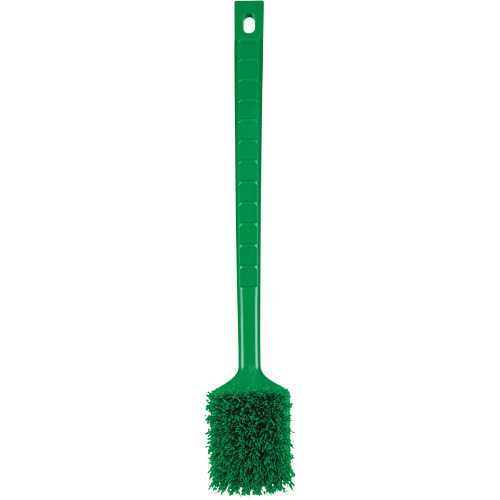 ColorCore Long Handle Brush, Stiff Bristles, 20" Long, Green Brunswick Fyr & Safety