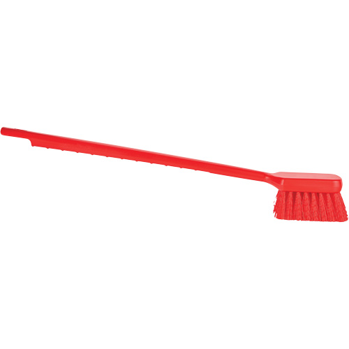 ColorCore Long Handle Brush, Stiff Bristles, 20" Long, Red Brunswick Fyr & Safety