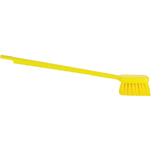 Brosse &agrave; manche long ColorCore, Soies Ferme, Longueur de 20", Jaune Brunswick Fyr & Safety