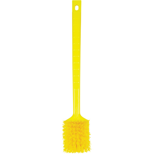 Brosse &agrave; manche long ColorCore, Soies Ferme, Longueur de 20", Jaune Brunswick Fyr & Safety
