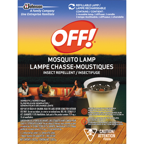 OFF! PowerPad&reg; Mosquito Repellent Lamp, DEET Free, Lamp, 0.822 g Brunswick Fyr & Safety