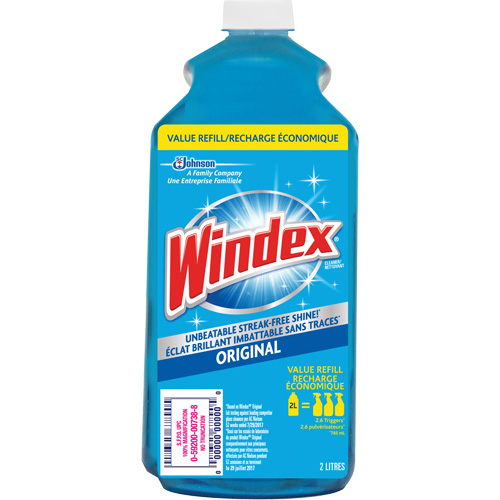 Recharge de nettoyant pour vitres Windex, 2 L, Bouteille Brunswick Fyr & Safety
