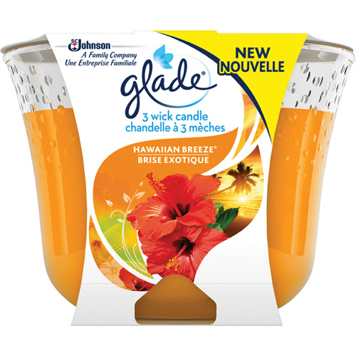 Chandelle &agrave; trois m&egrave;ches Glade, Brise exotique Brunswick Fyr & Safety