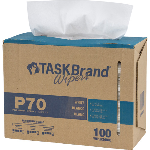 Chiffons de premi&egrave;re qualit&eacute; P70 TaskBrand, Robuste, 16-3/4" lo x 8-1/4" la Brunswick Fyr & Safety