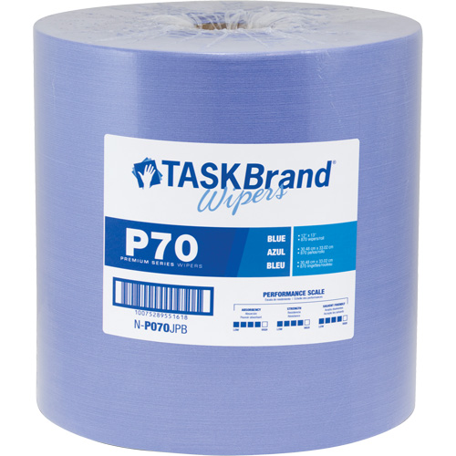 Chiffons de premi&egrave;re qualit&eacute; P70 TaskBrand, Robuste, 13" lo x 12" la Brunswick Fyr & Safety