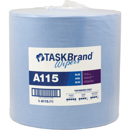 Chiffons &agrave; haut rendement A115 TaskBrand, Robuste, 13" lo x 12" la Brunswick Fyr & Safety