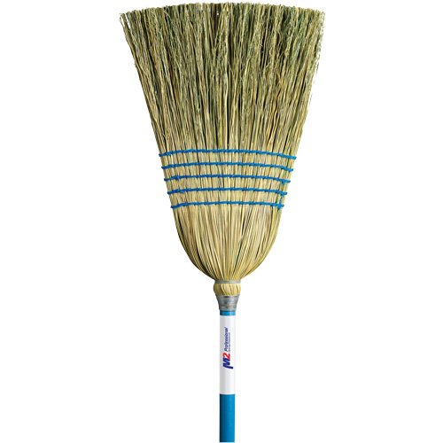 Light-Duty Indoor/Outdoor Corn Broom, 5-String, Wood Handle Brunswick Fyr & Safety