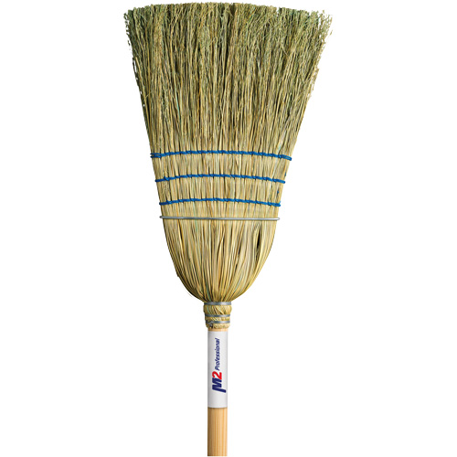 Balai de paille robuste, Trois cordes, Manche Bois Brunswick Fyr & Safety