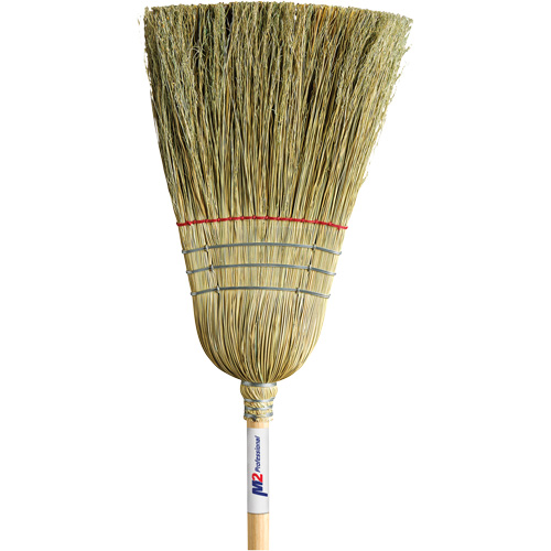 Heavy-Duty Corn Broom, 1-String, Wood Handle Brunswick Fyr & Safety