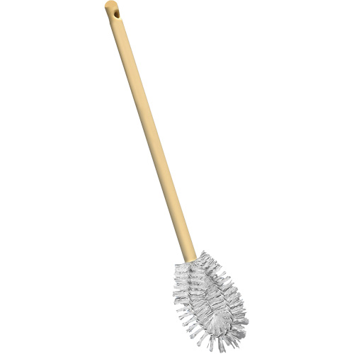 HD Toilet Brush with Wire Centre, 20" L, Polypropylene Bristles, Yellow Brunswick Fyr & Safety