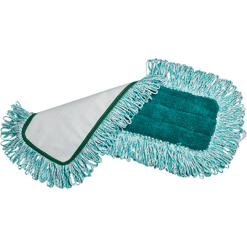 Dry Pad with Fringe, Hook and Loop Style, Microfibre/Polyester, 18" L x 5-3/4" W Brunswick Fyr & Safety