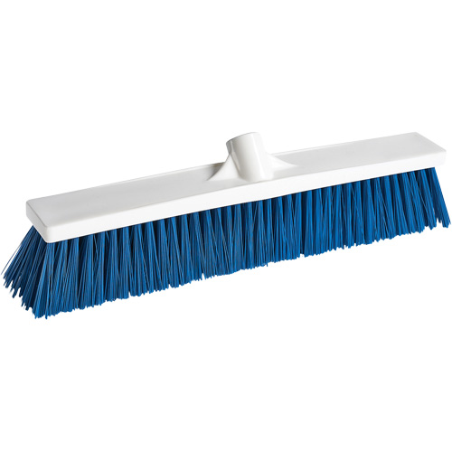 Foodservice Push Broom, Medium Bristles, 18", Polypropylene, White Brunswick Fyr & Safety