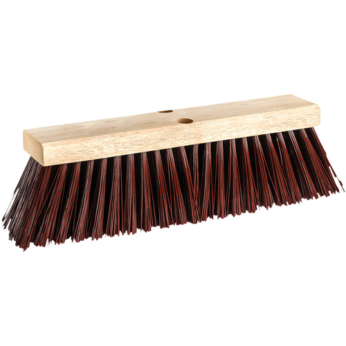 Street Push Broom, 14", X-Coarse, Polypropylene Bristles Brunswick Fyr & Safety