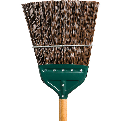 Track & Switch Broom, Wood Handle, Polypropylene Bristles, 52" L Brunswick Fyr & Safety