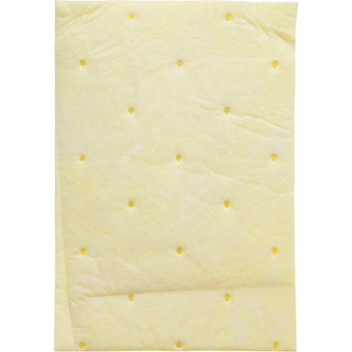 High Capacity Chemical Sorbent Pad, Hazmat, 14.5" x 9.25", 26.3 gal Absorbancy Brunswick Fyr & Safety