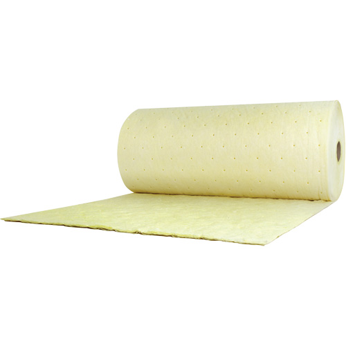 Chemical Sorbent Roll, Heavyweight, 150' L x 38" W, 89.4 gal Absorbancy Brunswick Fyr & Safety