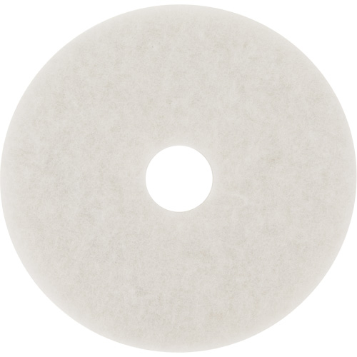 Tampon pour planchers, 10", Lustrage/Nettoyage/Polissage, Blanc Brunswick Fyr & Safety