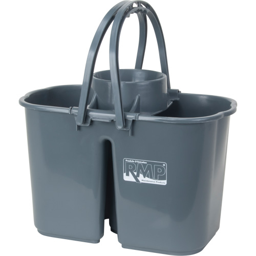 Mop Pail & Wringer, Strainer, 3.75 US Gal.(15 Quart), Grey Brunswick Fyr & Safety