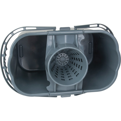 Mop Pail & Wringer, Strainer, 3.75 US Gal.(15 Quart), Grey Brunswick Fyr & Safety