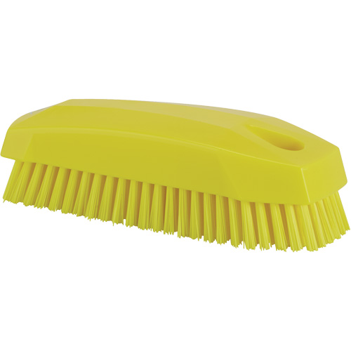 Brosse &agrave; main, Soies Ferme, Longueur de 5", Jaune Brunswick Fyr & Safety