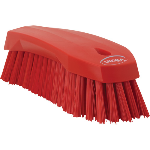 Grande brosse &agrave; main oblique, Soies Ferme, Longueur de 8", Rouge Brunswick Fyr & Safety