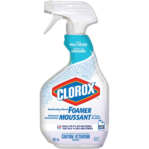 Mousse d&eacute;sinfectante &agrave; l'eau de Javel, 887 ml, Bouteille &agrave; g&acirc;chette Brunswick Fyr & Safety