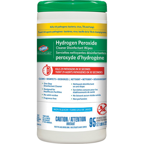 Healthcare&reg; Hydrogen Peroxide Cleaner Disinfecting Wipes, 95 Count Brunswick Fyr & Safety