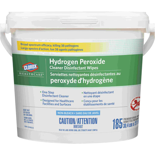 Healthcare&reg; Hydrogen Peroxide Cleaner Disinfecting Wipes, 185 Count Brunswick Fyr & Safety