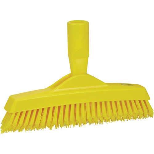 Grout Brush, Stiff Bristles, 9-1/4" Long, Yellow Brunswick Fyr & Safety
