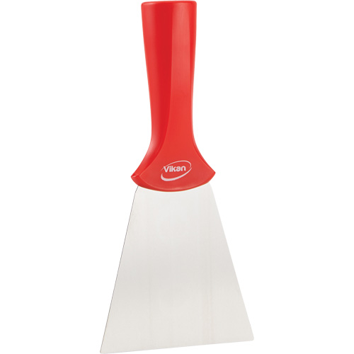 Handle-Mounted Stainless Steel Scraper, Red, 4" W x 8" L Brunswick Fyr & Safety