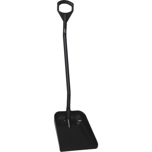 Ergonomic Large Blade Shovel, 51" Length, Plastic, Black Brunswick Fyr & Safety