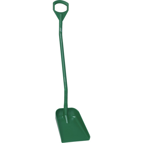 Ergonomic Small Blade Shovel, 50" Length, Plastic, Green Brunswick Fyr & Safety